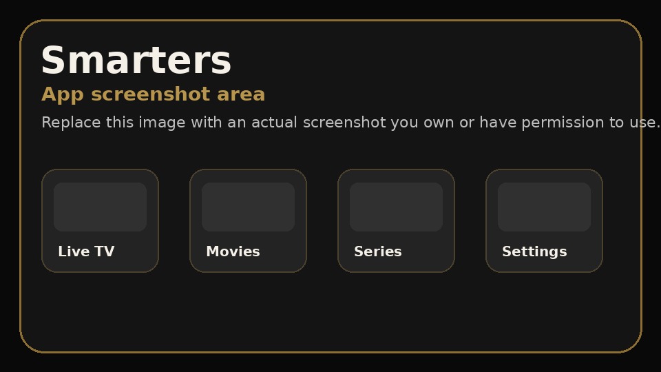 Smarters screenshot placeholder
