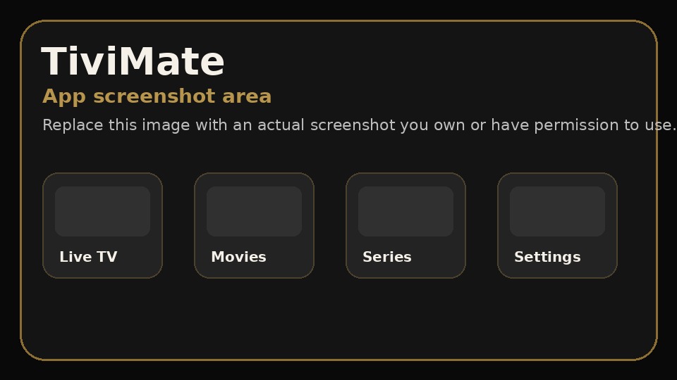 TiviMate screenshot placeholder