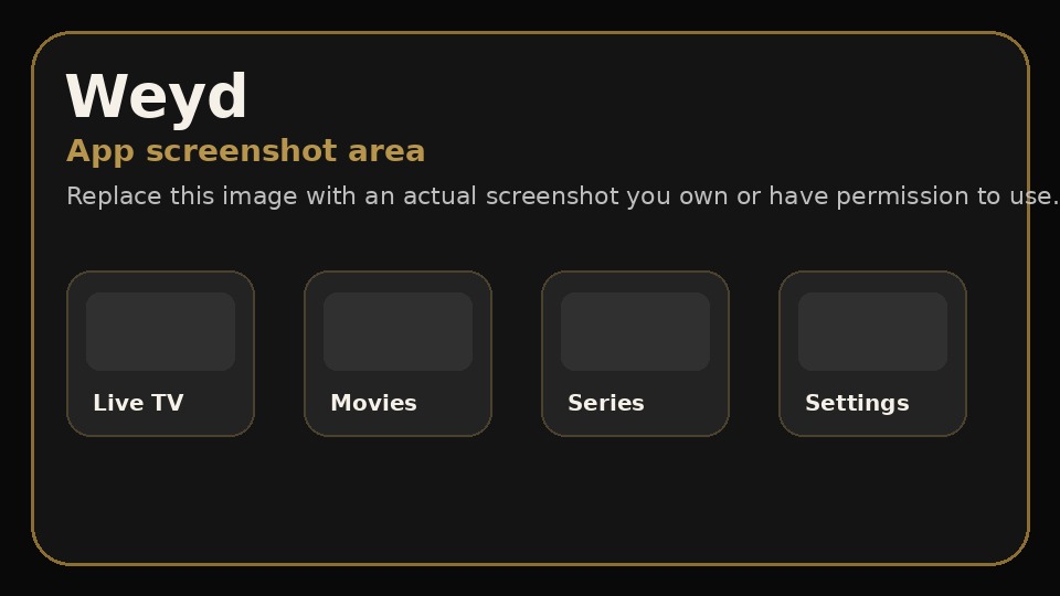 Weyd screenshot placeholder